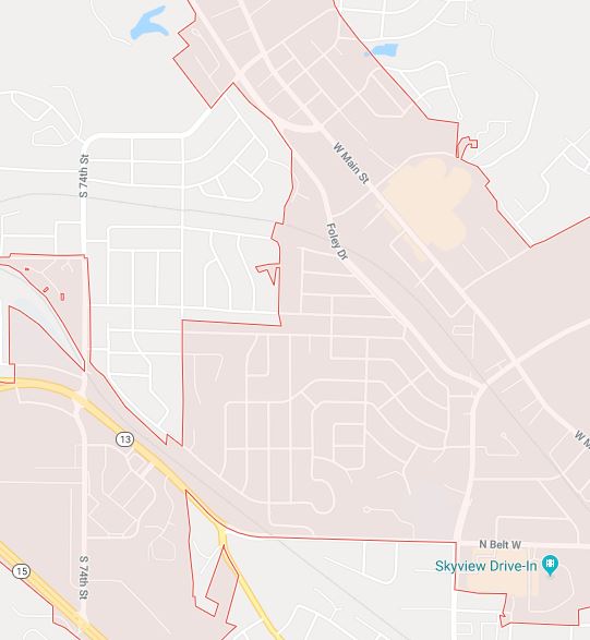 Belleville City Limits in the Ogles Neighborhood